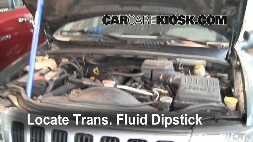 2003 Jeep Grand Cherokee Laredo 4.0L 6 Cyl. Transmission Fluid Check Fluid Level